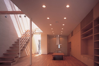 トップライトホールの家